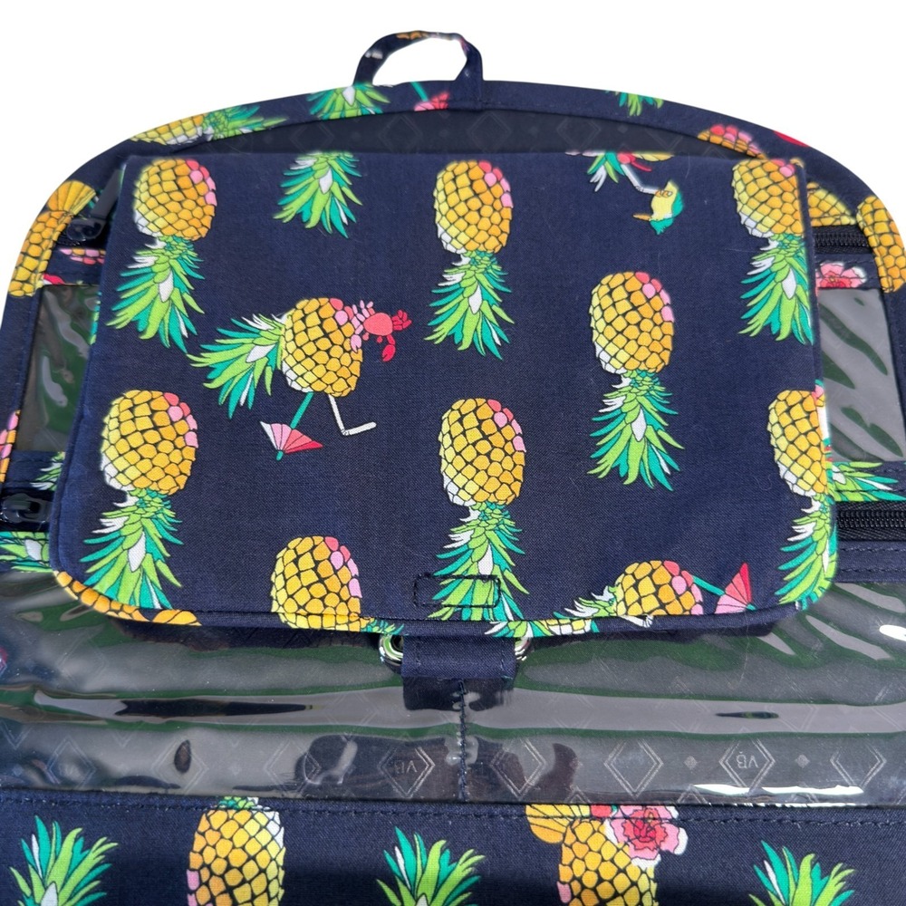 Vera Bradley Medium Travel Organizer Hanging Toiletry Bag Toucan Party Navy NEW - Picture 11 of 11